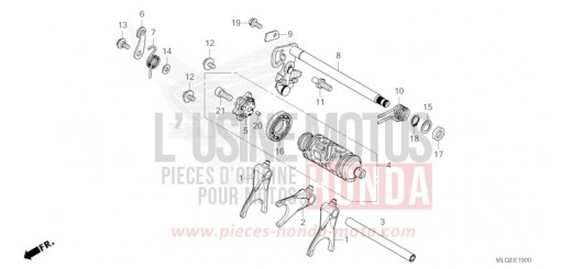 BARILLET DE SELECTION (CRF1100A/A2/A4/AL/AL2) CRF1100AP de 2023